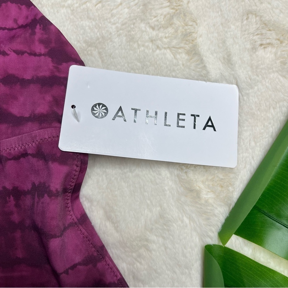 Athleta Plunge Printed Tie Dye Tankini Top - Picture 5 of 7